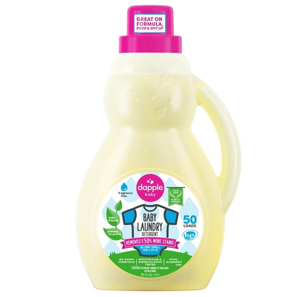 Dapple Laundry Detergent Fragrance Free 50Oz - Pack of 1
