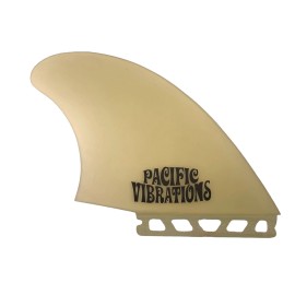 Pacific Vibrations Surfboard Fins HP Twin Keel fin Fits Futures base - BLUE