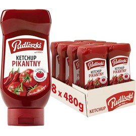 Pudliszki Hot Tomato Ketchup 480g/17oz (Pack of 2)