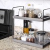 Hidden Haven - 2 Tier Bathroom Countertop Organizer Lightly Lacquered