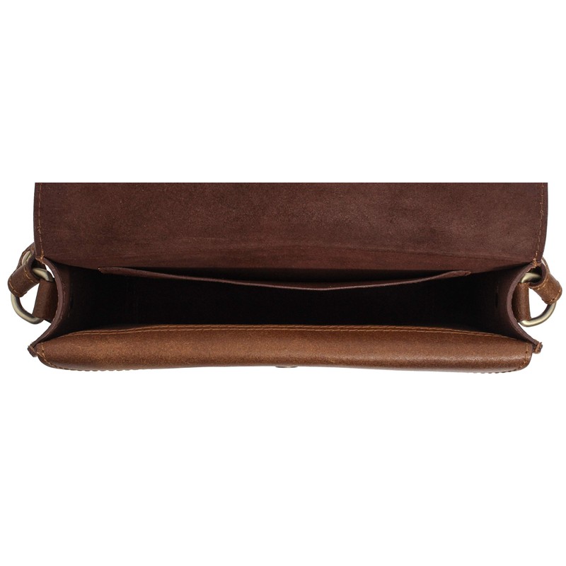 Gusti Handtasche Leder - Zoey Damen Handtasche Umhängetasche Ledertasche Braun