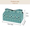 2 Pack Tissue Box Cover Holder, Human Skull Pattern Rectangle