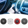Car Start Stop Button Cover, Skull Pattern Car Metal Engine
