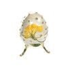 Keren Kopal White with red flower Egg Music box Fur