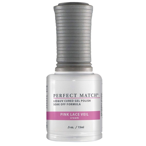 LeChat Perfect Match Gel Polish, Pink Lace Veil, 0.5 Fl Oz (PMS49)