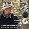 PESAAT Summer Men Fishing Hat UPF 50+ UV Protection Sun