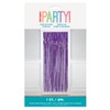 Unique 16858 Foil Fringe Door Curtain x 2 m-Deep Purple