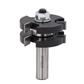 Infinity Cutting Tools 1/2" Shank, Plywood Tongue & Groove Router Bit Set - 5.5 & 5.9mm, 1-7/8" C.D. x 1/2" C.H.| Carbide Tip | Heavy-Duty | for Handheld Or Table Mounted Wood Router