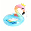 Inflatable Flamingo Swimming Ring, Glitter Pink Swimming Ring, Air Mattress
