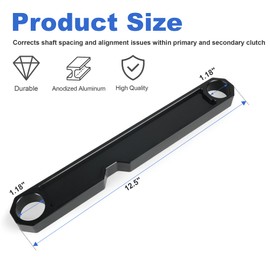 Camotokiit Transmission Crankshaft CVT Primary Drive Secondary Clutch Shaft Alignment Tool for Polaris RZR XP Turbo 2016-2020 XP 4 Turbo 2016-2020 Black