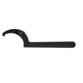 Williams JHW474A Adjustable Hook Spanner Wrench with Span Diameter of 4-1/2 to 6-1/4-Inch, Ideal for Adjusting Collars, Lock Nut Rings, and Bearings, Black