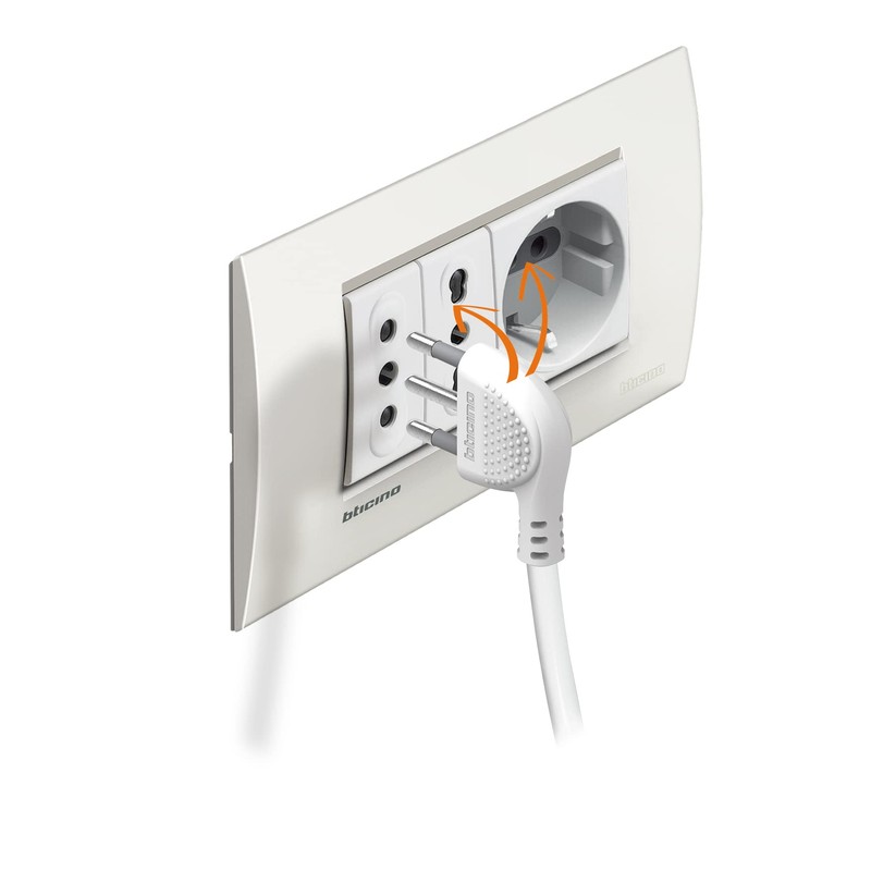 Bticino 3631USD Ultra Slim White Power Strip