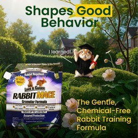 Nature’s MACE Rabbit Repellent 3 lb Granular/Treats 1,350 sq ft./Rabbit Repellent and Deterrent/Keep Rabbits Out of Your Lawn and Garden/Safe to use Around Children & Plants.