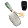 ontto Leather Car Key fob Cover case fit for Toyota