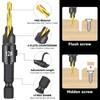 14 Pcs Countersink Drill Bit Set, 5 Wood Drill Bits