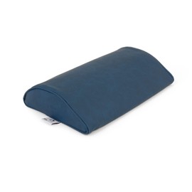 AFH Lumbar Cushion Quality | Approx. 37 x 23 x 7 cm | High-Quality Faux Leather Cover (Blue/Turquoise)