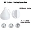 WISEgham 4/6/8mm Nozzles Drywall Texture Sprayer Set, 1.58 Gallon (6L)