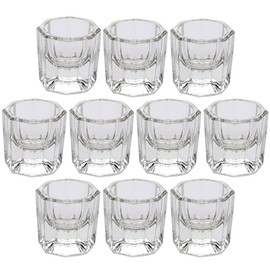 DORUS 10 Nail Art Acrylic Liquid Powder Dappen Dish Glass Crystal Cup Glassware Tools