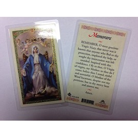 Holy Prayer Cards for The Prayer for Memorare Set of 2.