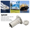 Marine Boat Deck Filler with Keyless Cap Stainless Steel Mirror