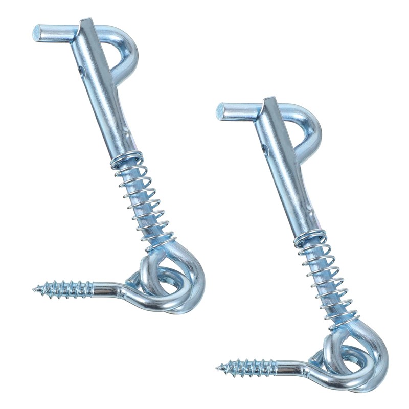 6 Pack Safety Hook and Eye Latch, 2 Inch Stainless