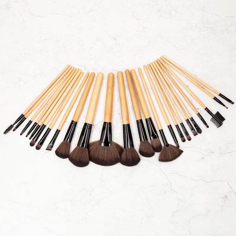 TOOLS FOR BEAUTY Set of 24 make-up professional wooden and