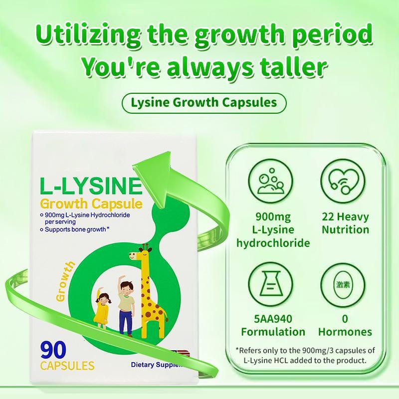 Listen Snow Lysine Growth Capsules Height Increase Maximizer with Calcium