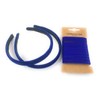 2 Velvet Girls School Headband Alice Band + 20 Elastics