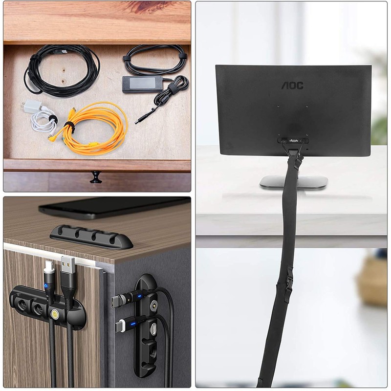 Tiardey 10 x Cable Clip Holder and 2 x 16