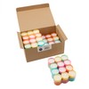 Stonebriar 96 Pack Multicolor Tea Lights, Colorful Tea Candles, Unscented,