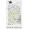 Pieceful Maps Jigsaw Puzzle 'Northumberland' 1000 Piece - Great British