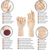 Belle Vous Flexible Left & Right Wooden Hand Model Figures