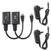 XMSJSIY HDMI Extender,HDMI Male to RJ45 Network LAN Extender 60m