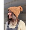 Funky Junque Chunky Knit Pom Hat: Chunky Knit - Clay