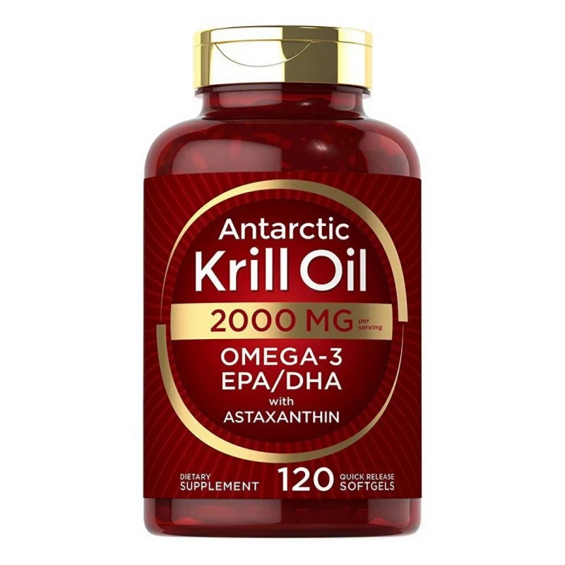 Antarctic Krill Oil 2000 mg 120 Softgels | with Astaxanthin,Om
