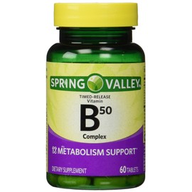Spring Valley - Vitamin B-Complex B50, Timed Release, 60 Tablets