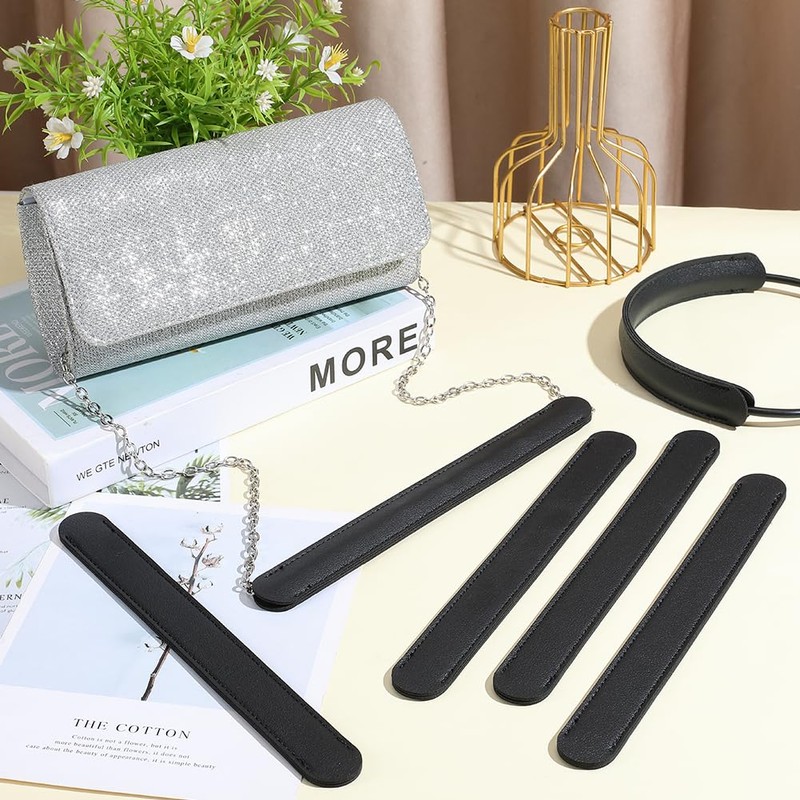 CALFOVERA 8.86 x 0.98 Inch 6PCS PU Leather Purse Bag