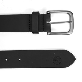 Timberland Men's 35mm Classic Buckle Jean Leather Belts, Black, 38