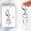 ZWWOGE Pack of 12 Small Carabiner Hooks with Swivel 360°