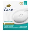 Dove Beauty Bar Soap Sensitive 12 Count for Sensitive Skin,