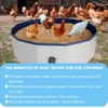 HGNUTAY Foldable Chicken Dust Bath Tub, Large PVC Chicken Pool
