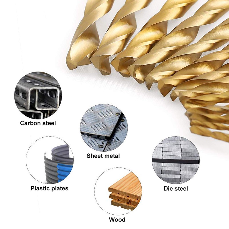 NORTOOLS HSS Metal Drill Bit Set with Storage Box for