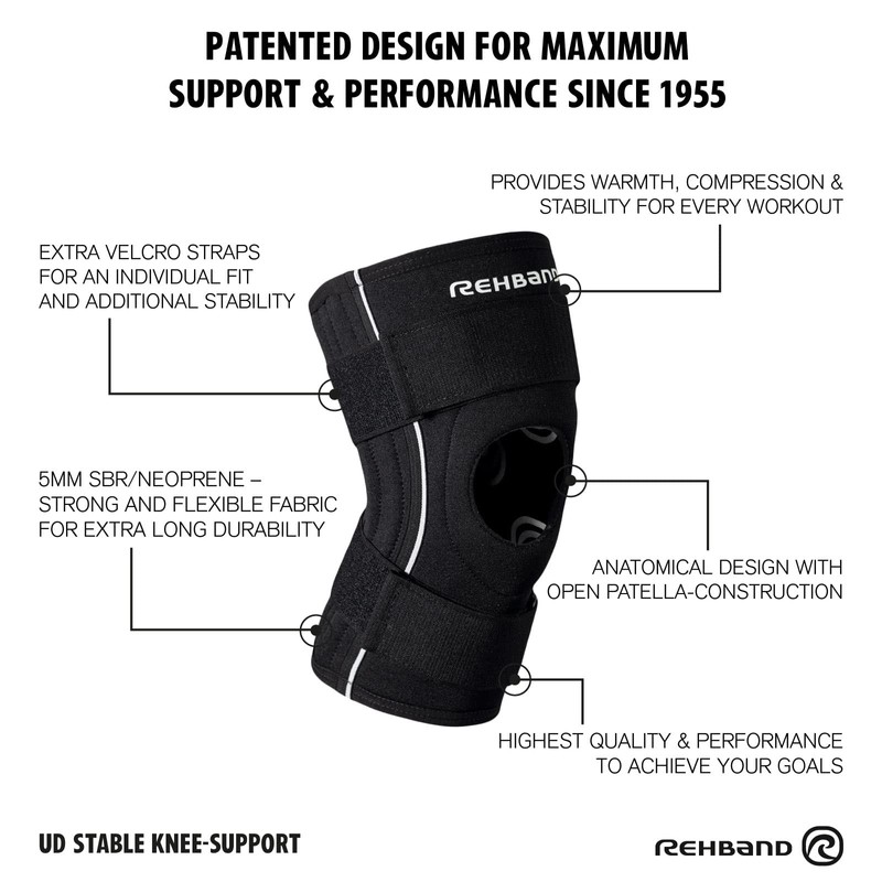 Rehband UD Knee Brace, Pack of 1, Knee Brace Patella