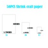 Vkfljo Shrinky Dink Sheets Kit, Shrink Plastic Sheets Shrink Paper