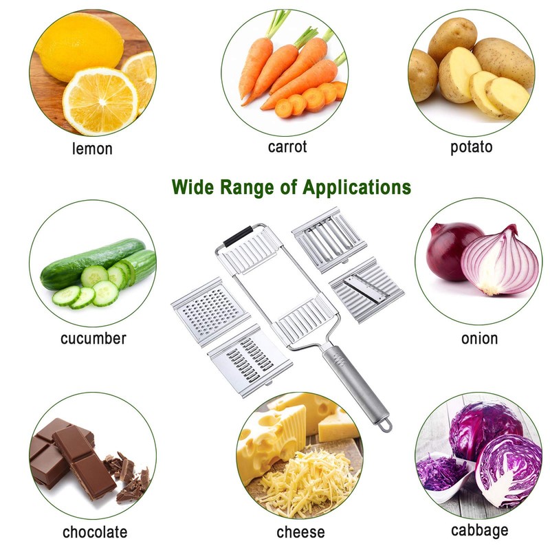 4 in 1 Multipurpose Vegetable Slicer Set Cheese Grater Vegetables