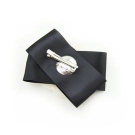 Meilliwish Big Flower Beautiful Wedding Hair Pin Hair Clip for Women Girls (A101)(White)