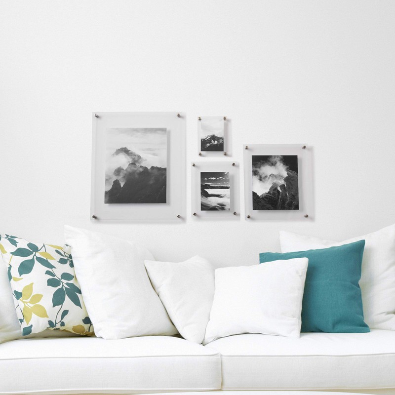 Mikasa Clear Acrylic Floating Wall Frame, 5x7-Inch