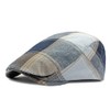 FREESE Men's Hunting Hat, Newsboy Cap, Madras Check, 100% Cotton,