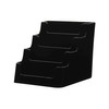 Deflecto 4 Tier 4 Pocket Landscape Business Card Holder Black