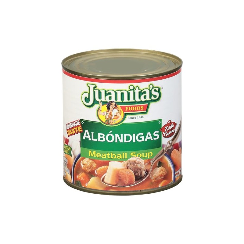 Juanita's Meatball Soup Albondigas, 25 Ounce.